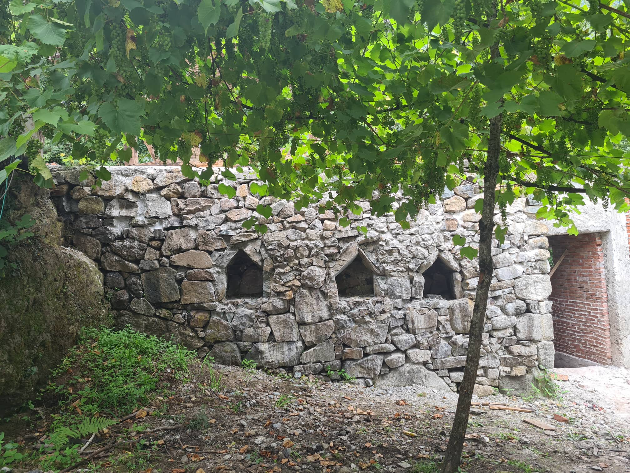  The rehabilitation of Tskhemlara cellar in Chkhutuneti village is underway